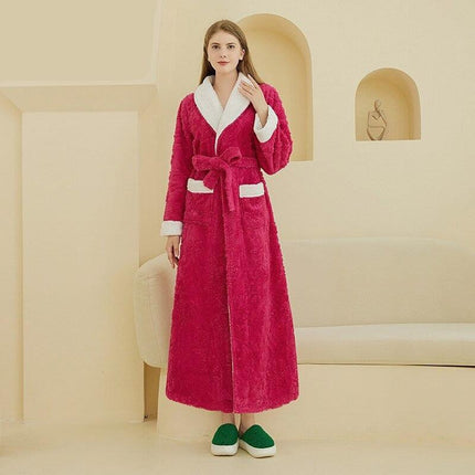 Cozy Couples Sherpa Lounge Robe - Winter Comfort for Him and Her