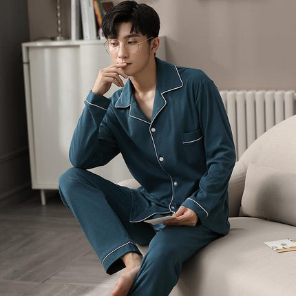 Cozy Couples Winter Cotton Pajama Set - Luxurious Sleepwear for Two - Très Elite