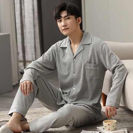 Cozy Couples Winter Cotton Pajama Set - Luxurious Sleepwear for Two - Très Elite