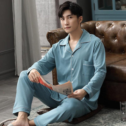 Cozy Couples Winter Cotton Pajama Set - Luxurious Sleepwear for Two - Très Elite