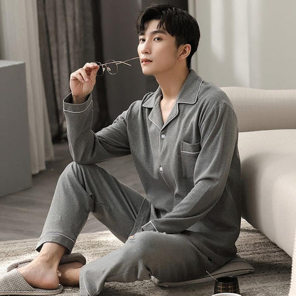 Cozy Couples Winter Cotton Pajama Set - Luxurious Sleepwear for Two - Très Elite