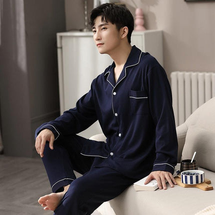 Cozy Couples Winter Cotton Pajama Set - Luxurious Sleepwear for Two - Très Elite