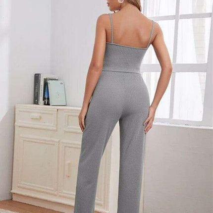 Cozy Elegance Women's Waffle Knit Lounge Set - Premium Comfort Wear - Très Elite