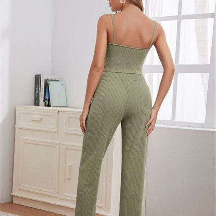 Cozy Elegance Women's Waffle Knit Lounge Set - Premium Comfort Wear - Très Elite