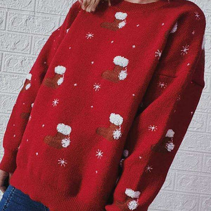 Cozy Festive Snowflake Sweater Set - Women's Winter Knitwear for Holiday Cheer - Très Elite