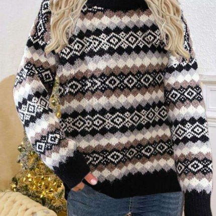 Cozy Long Sleeve Christmas Sweater for Women with Trendy Design