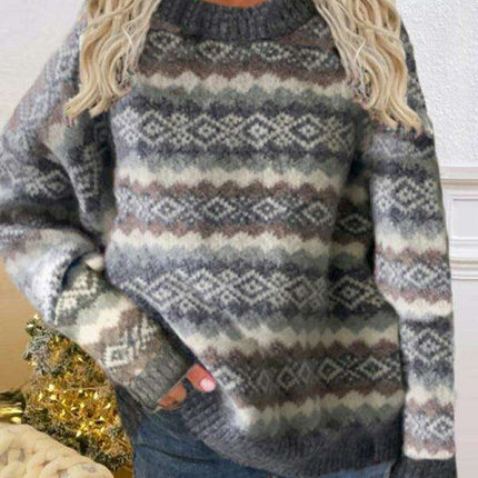 Cozy Long Sleeve Christmas Sweater for Women with Trendy Design