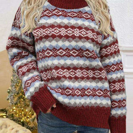 Cozy Long Sleeve Christmas Sweater for Women with Trendy Design