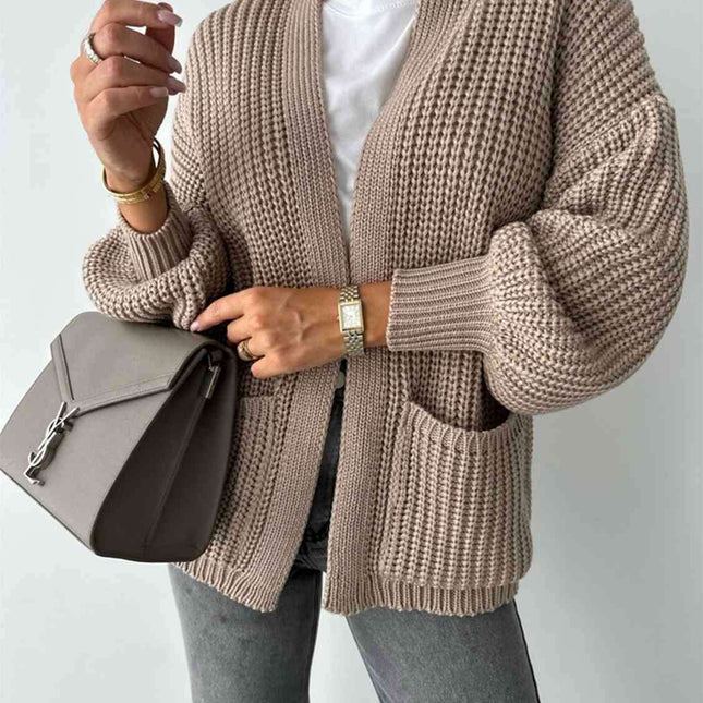 Cozy Luxe Oversized Knit Cardigan with Relaxed Sleeves