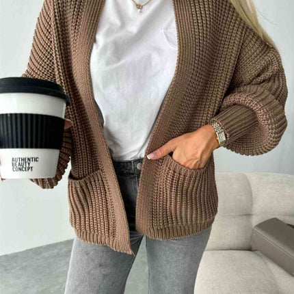 Cozy Luxe Oversized Knit Cardigan with Relaxed Sleeves