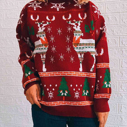 Cozy Oversized Turtleneck Knit Sweater - Perfect Blend of Comfort and Elegance