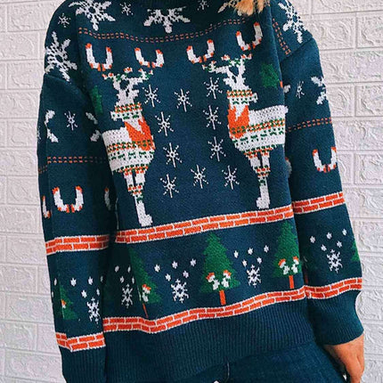 Cozy Oversized Turtleneck Knit Sweater - Perfect Blend of Comfort and Elegance