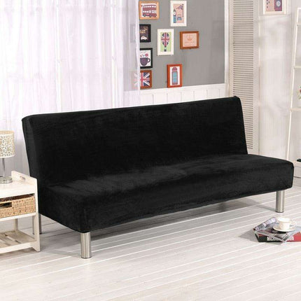 Cozy Plush Armless Sofa Bed Cover for Winter Comfort..