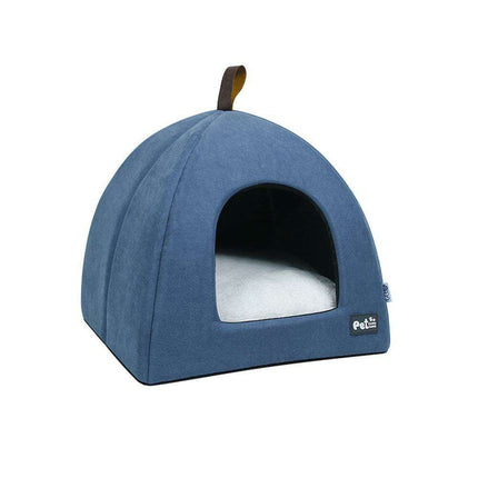 Cozy Velvet Winter Hideaway for Small Pets - Très Elite