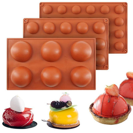 Creative 3D Silicone Sphere Mold for Innovative Baking Adventures - Très Elite