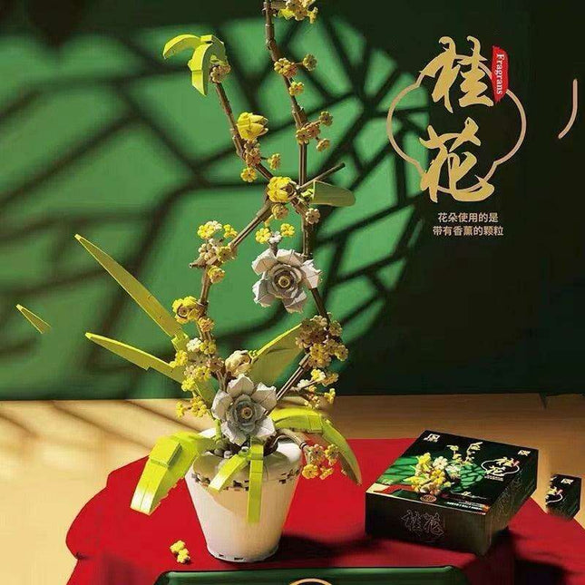 Creative Osmanthus Fragrans Orchid Floral Arrangement Kit for All Ages