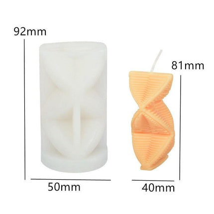 Creative Spiral Pillar Silicone Mold for Unique Candle and Soap Crafting! - Très Elite