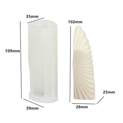 Creative Spiral Pillar Silicone Mold for Unique Candle and Soap Crafting! - Très Elite