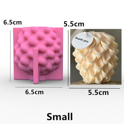 Creative Spiral Pillar Silicone Mold for Unique Candle and Soap Crafting! - Très Elite
