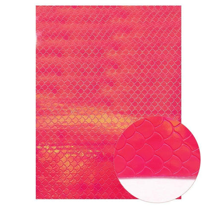 Crimson Glitter Faux Leather Crafting Sheets: Unleash Your Imagination