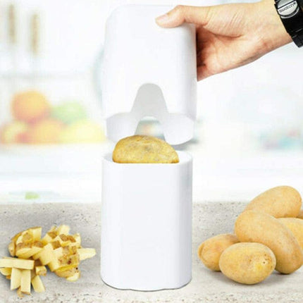 Crinkle-Cut Stainless Steel Fruit and Vegetable Cutter - Très Elite