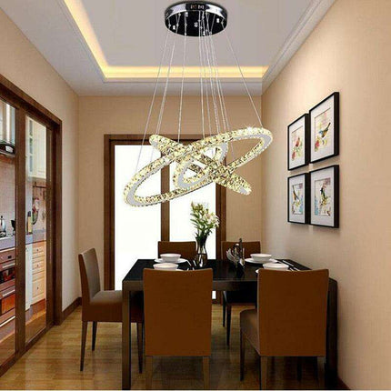 Crystal Elegance: Illuminate Your Living Spaces with Opulent LED Chandelier- Très Elite- Très Elite