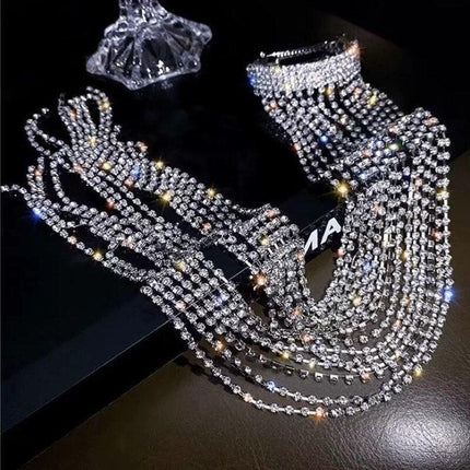 Crystal Elegance Tassel Hair Accessories for Luxe Celebrations