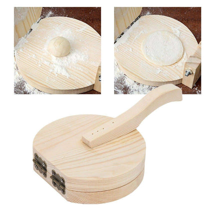 Culinary Masterpiece Wooden Dough Press: Elevate Your Cooking Game - Très Elite