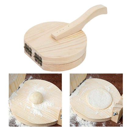 Culinary Masterpiece Wooden Dough Press: Elevate Your Cooking Game - Très Elite