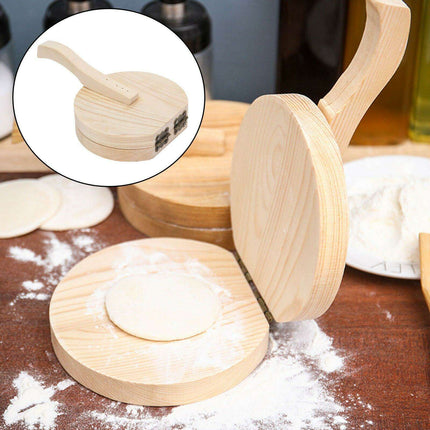 Culinary Masterpiece Wooden Dough Press: Elevate Your Cooking Game - Très Elite