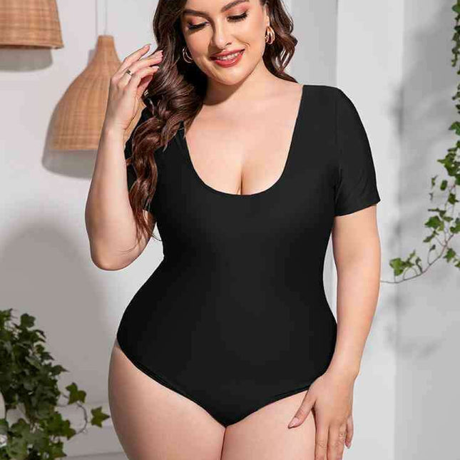 Curve Embrace Plus-Size Scoop Neck Swimwear