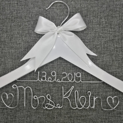 Custom Engraved Wooden Bridal Party Hanger - Memorable Keepsake for Bridesmaids