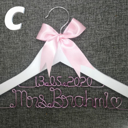 Custom Engraved Wooden Bridal Party Hanger - Memorable Keepsake for Bridesmaids