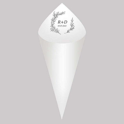 Customizable 30-Piece Wedding Confetti Cone Collection - Create Magical Moments..