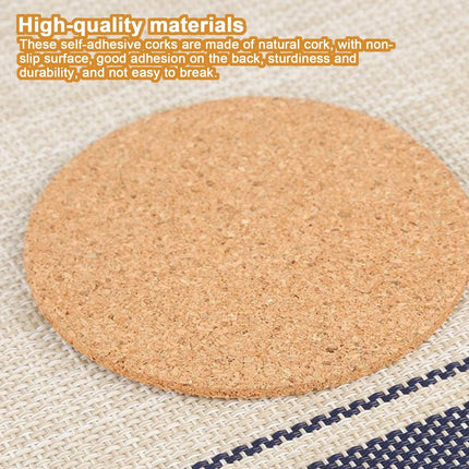 Customizable 60-Piece Cork Coaster Set: Stylish Protection for Your Tabletops - Très Elite