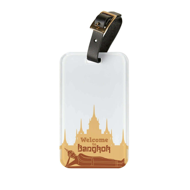 Customizable Acrylic Luggage Tag Set by Elite Maison: Your Stylish Travel Companion