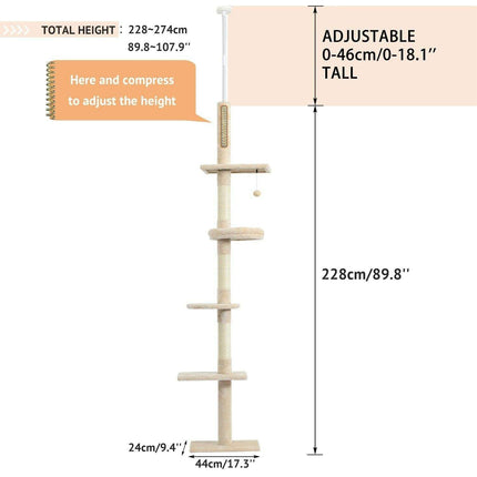 Customizable Cat Adventure Tower for Endless Entertainment and Furniture Defense - Très Elite