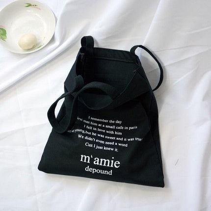 Customizable Elegant Letter Canvas Tote: Your Go-To Daily Accessory - Très Elite