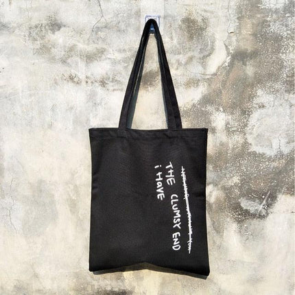 Customizable Elegant Letter Canvas Tote: Your Go-To Daily Accessory - Très Elite
