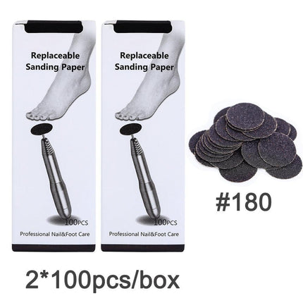 Customizable Luxury Foot Care Pedicure Kit with Interchangeable Grit Options - Très Elite