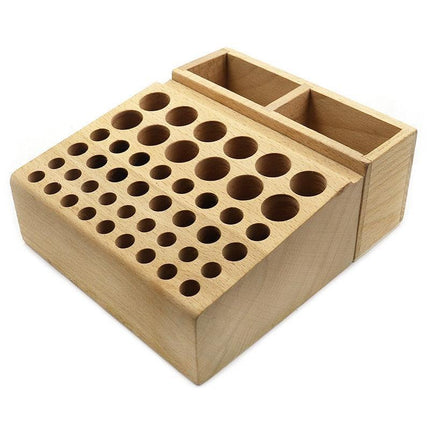 Customizable Pine Wood Tool Organizer for Leathercraft and DIY Enthusiasts - Très Elite