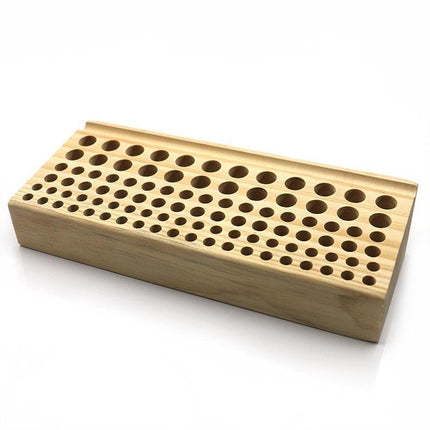 Customizable Pine Wood Tool Organizer for Leathercraft and DIY Enthusiasts - Très Elite