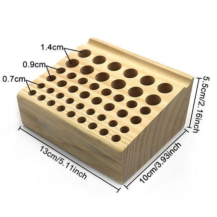 Customizable Pine Wood Tool Organizer for Leathercraft and DIY Enthusiasts - Très Elite