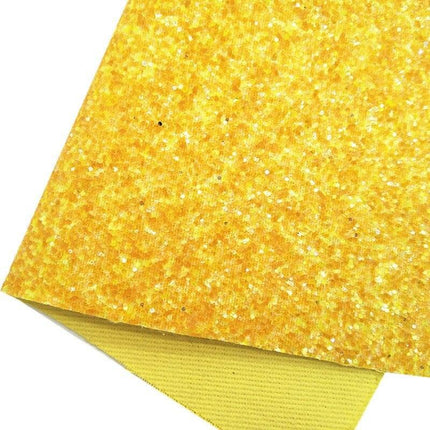 Dazzling Yellow Leopard Print Suede Crafting Sheets - A Must-Have for Creative Projects..