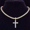 gold  tennis chain / 16inch(40cm)