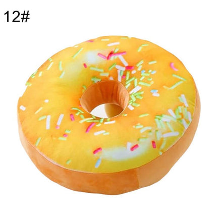12-Piece 3D Donut Plush Pillow Collection for Cozy Comfort - Très Elite