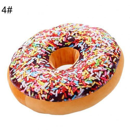 12-Piece 3D Donut Plush Pillow Collection for Cozy Comfort - Très Elite