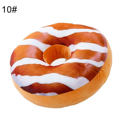12-Piece 3D Donut Plush Pillow Collection for Cozy Comfort - Très Elite