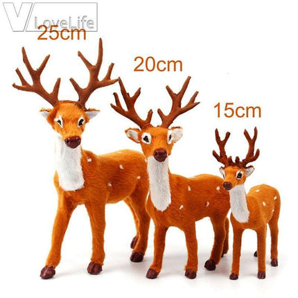 Delightful Plush Reindeer Holiday Ornaments: Elevate Your Festive Decor with Various Sizes - Très Elite