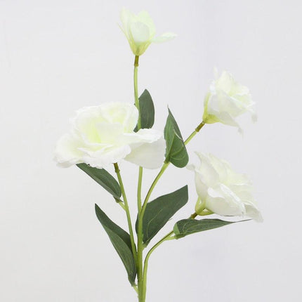 Deluxe 70cm Trigeminal Eustoma Silk Flower Bouquet - Lifelike Elegance..